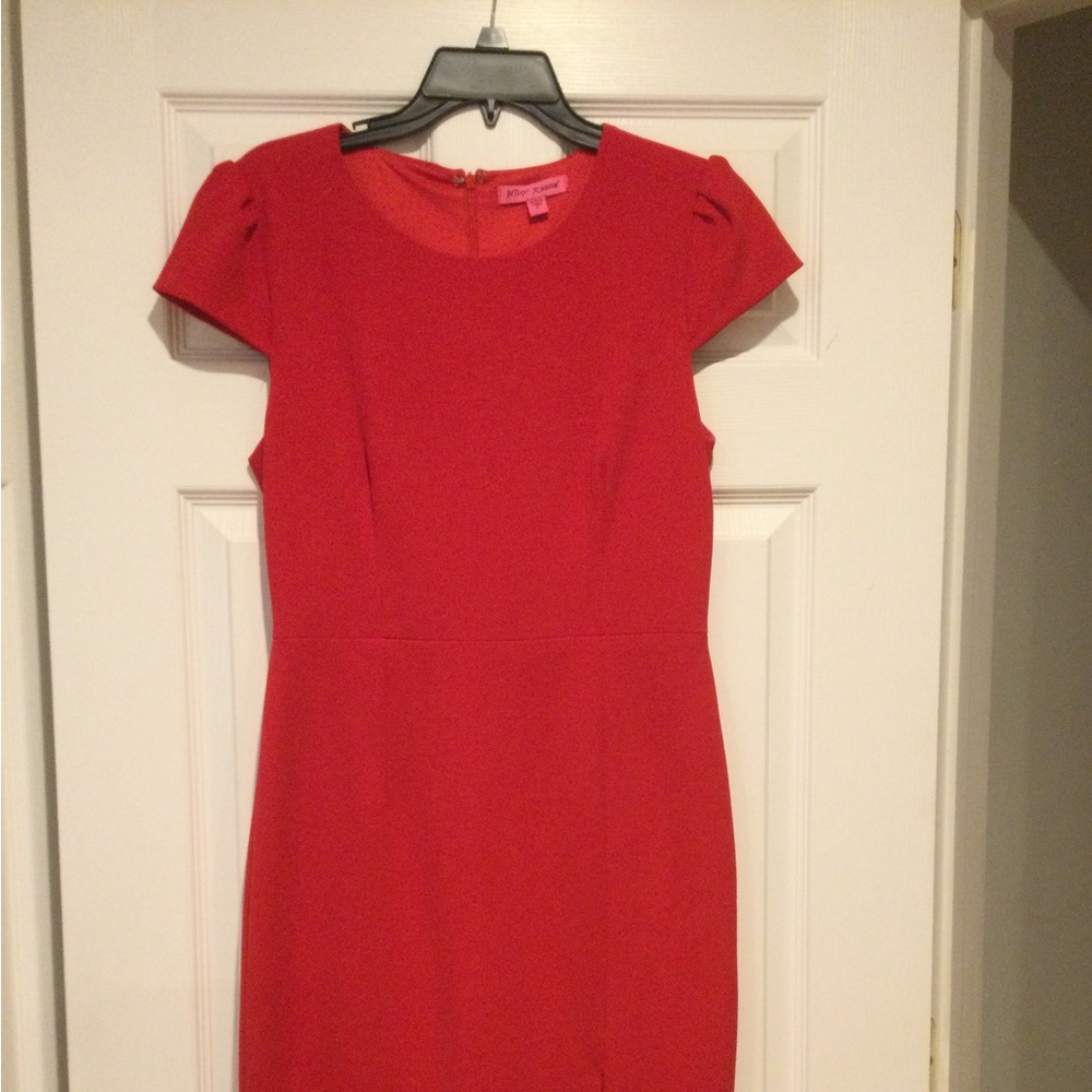 Betsey Johnson dress, red ,size 8